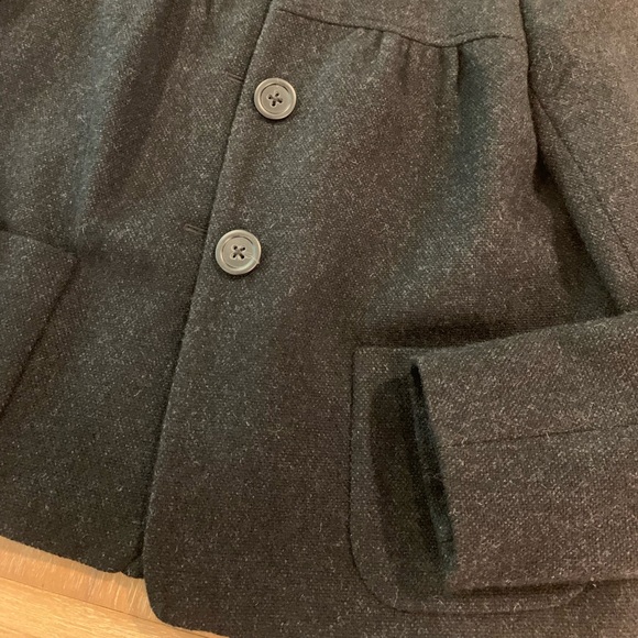 J. Crew Black Gray Wool Jacket - Picture 6 of 7